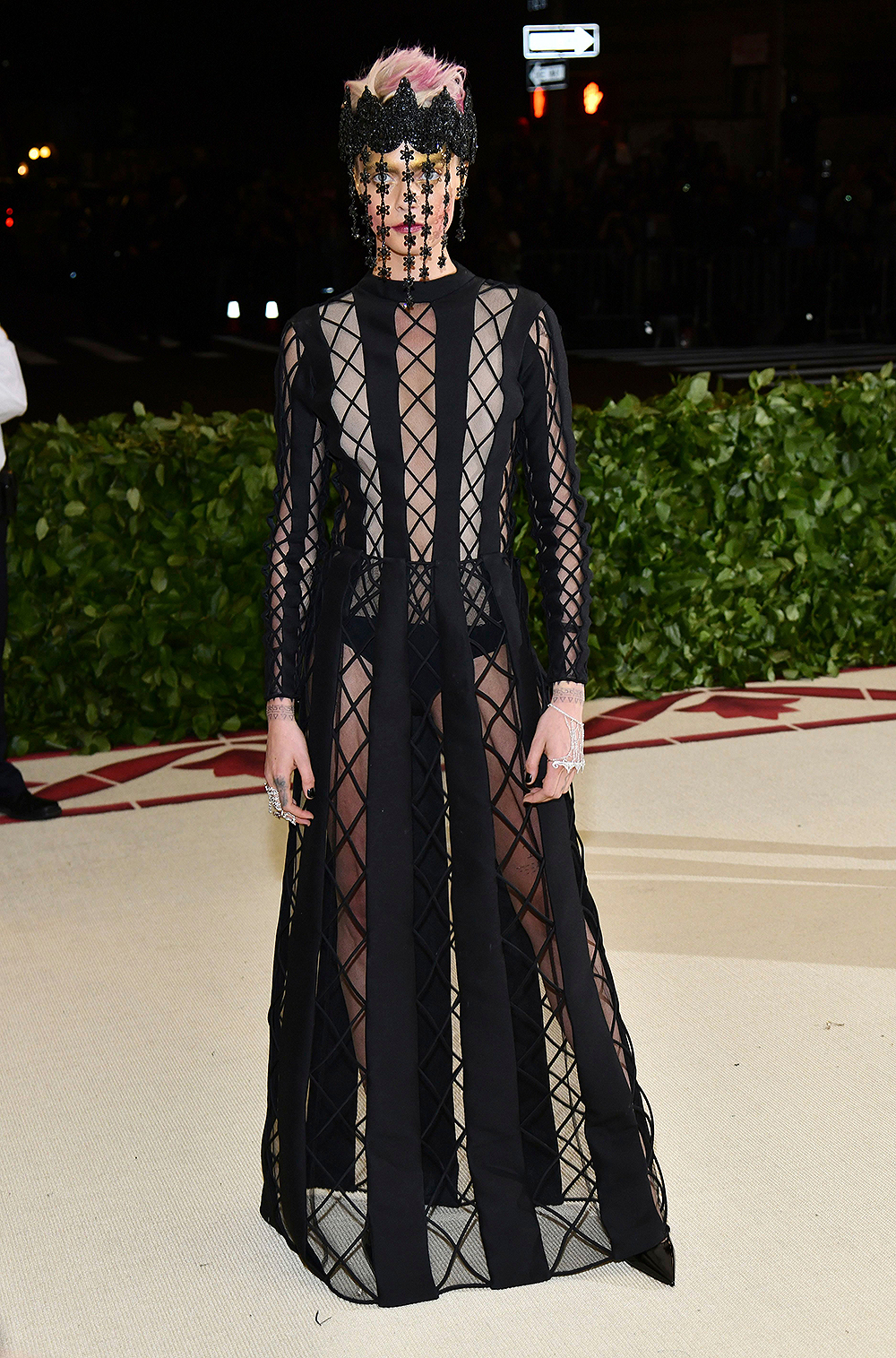 Cara Delevingne attends The Metropolitan Museum of Art's Costume Institute benefit gala celebrating the opening of the Heavenly Bodies: Fashion and the Catholic Imagination exhibition, in New York; MET Museum Costume Institute Benefit Gala, New York, USA - May07,2018