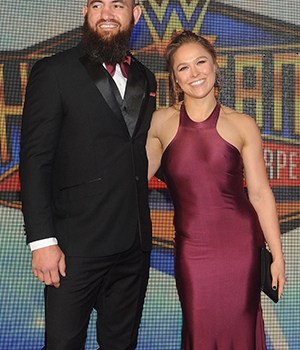 Travis Browne and Ronda RouseyWWE Hall Of Fame Induction, New Orleans, USA - 06 Apr 2018