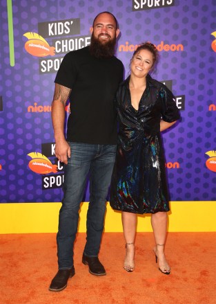 Travis Browne ve Ronda Rousey Çocukların Seçimi Spor Ödülleri, Gelenler, Los Angeles, ABD - 19 Temmuz 2018