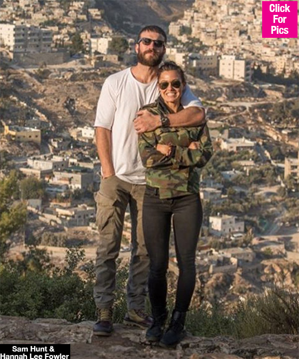 Sam Hunt & Hannah Lee Fowler At Airport — Newlyweds Jet Off To Honeymoon –  Hollywood Life