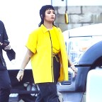 EXCLUSIVE: Demi Lovato Sports A Funky Mullet While on the set of a music video with Rapper G-Eazy in Los Angeles, CA