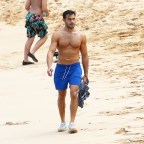 Sam Asghari Running Shirtless Beach MEGA