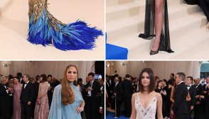 blake lively gown with feather train kendall jenner sheer gown met gala jennifer lopez blue cape gown met gala
