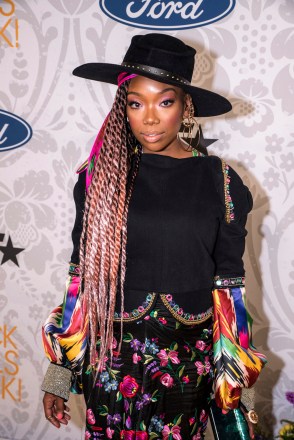 Singer/Songwriter/Actress BRANDY on the Gold Carpet for BET Black Girls Rock, NJPAC Newark, NJ on August 25, 2019 (Photo By: Mike Ware/SIPA USA)(Sipa via AP Images)