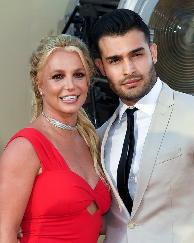 Britney Spears and Sam Asghari 'Once Upon a Time in Hollywood' film premiere, Arrivals, TCL Chinese Theatre, Los Angeles, USA - 22 Jul 2019