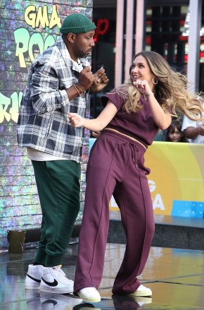 Allison Holker Boss and Stephen tWitch Boss host dance-inspired fashion show promoting the DSG X tWitch and Allison collection 'Good Morning America' TV show, New York, USA - 17 Aug 2022