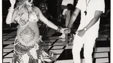 Beyonce and Jay Z at her push party