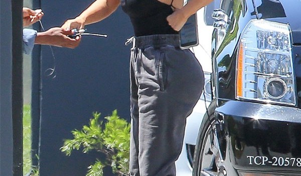 Kim Kardashian Wearing Sweatpants