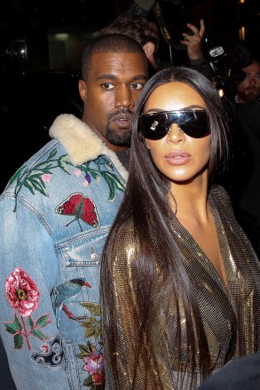 Kim Kardashian West and Kanye West
Balmain show, after party, Spring Summer 2017, Paris Fashion Week, France - 29 Sep 2016