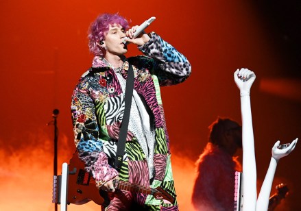 Machine Gun Kelly performs at Madison Square Garden during his Mainstream Sellout tour, in New York NY Machine Gun Kelly In Concert, New York, United States - 28 Jun 2022