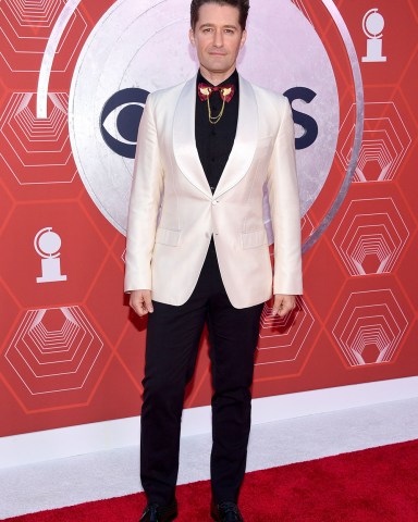 Matthew Morrison arrives at the 74th annual Tony Awards at Winter Garden Theatre, in New York 74th Annual Tony Awards, New York, United States - 26 Sep 2021
