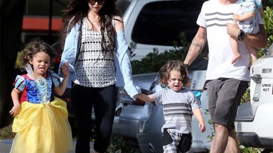 Megan Fox with Brian Austin Green and their three sons Noah, Bodhi, and Journey