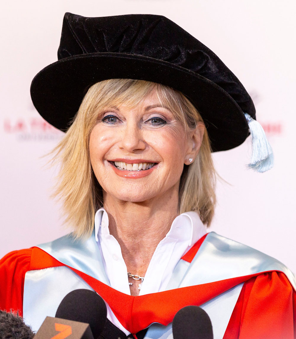 British-Australian singer Olivia Newton-John receives Honorary Doctorate of Letters, Melbourne, Australia - 14 May 2018