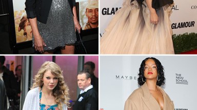 Jennifer Aniston, Rihanna, Gwen Stefani, and Taylor Swift