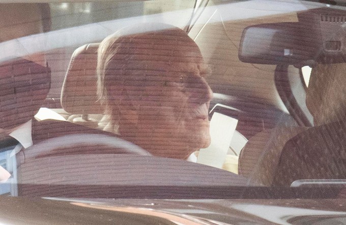 Prince Philip Leaving The Hospital