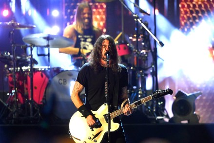 Dave Grohl and the Foo Fighters perform during the Rock & Roll Hall of Fame induction ceremony, in ClevelandMusic Rock Hall, Cleveland, United States - 31 Oct 2021