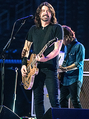 The Foo Fighters perform at the Vax Live concert at SoFi Stadium on Sunday, May 2, 2021 in Inglewood, CA. (Jason Armond / Los Angeles Times)Vax Live concert at SoFi Stadium on Sun 5/2 with Foo Fighters, Brian Johnson, Jennifer Lopez, H.E.R., J. Balvin, David Letterman, Selena Gomez, Kevin Frazier, Sofi Stadium, Inglewood, California, United States - 02 May 2021