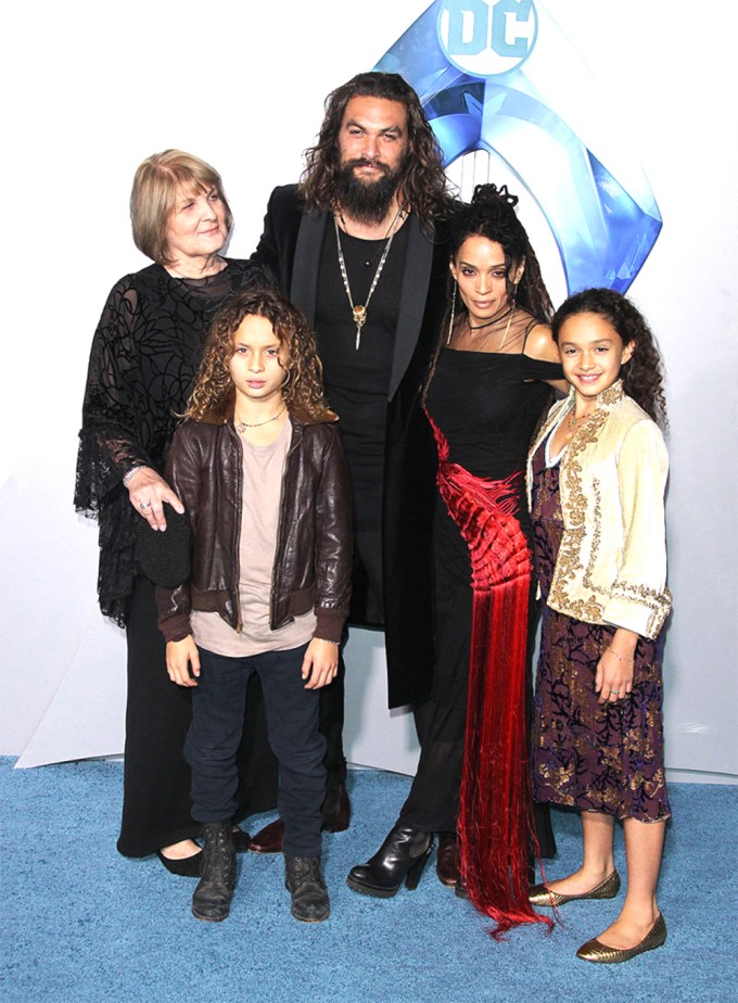 Jason Momoa With His 2 Kids & Lisa Bonet