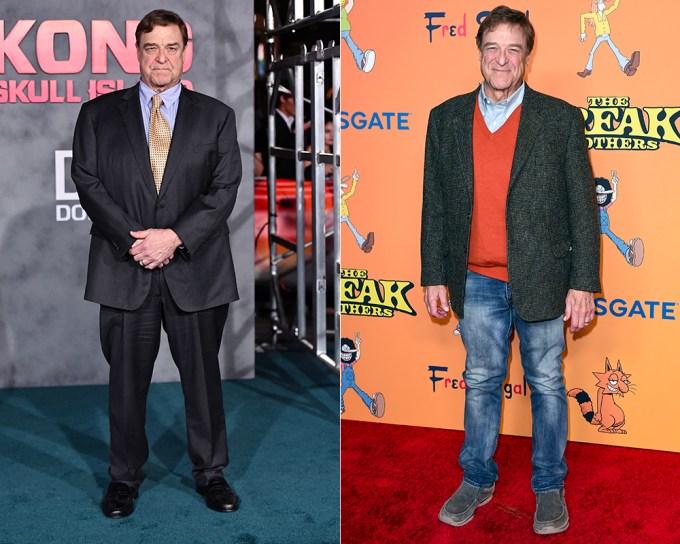 John Goodman showing off his slimmer appearance