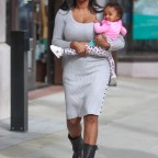 Kenya Moore goes Christmas shopping with her new baby