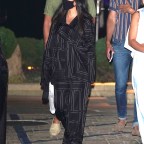 Kourtney Kardashian looks hot in Pajama style outfit for dinner with Addison Rae at Nobu
