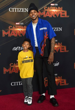 Nick Young, Nick Young Jr. Nick Young, right, and his son Nick Young Jr. arrive at the world premiere of "Captain Marvel", at the El Capitan Theatre in Los Angeles
World Premiere of "Captain Marvel", Los Angeles, USA - 04 Mar 2019