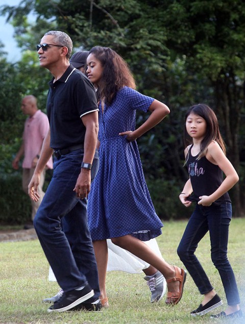 Obama Family Vacation PICS In Indonesia — White Water Rafting & More ...