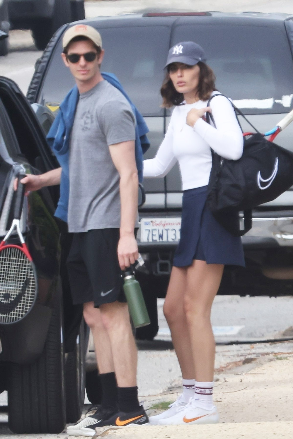 Andrew Garfield Alyssa Miller Rare Tennis Date BACKGRID