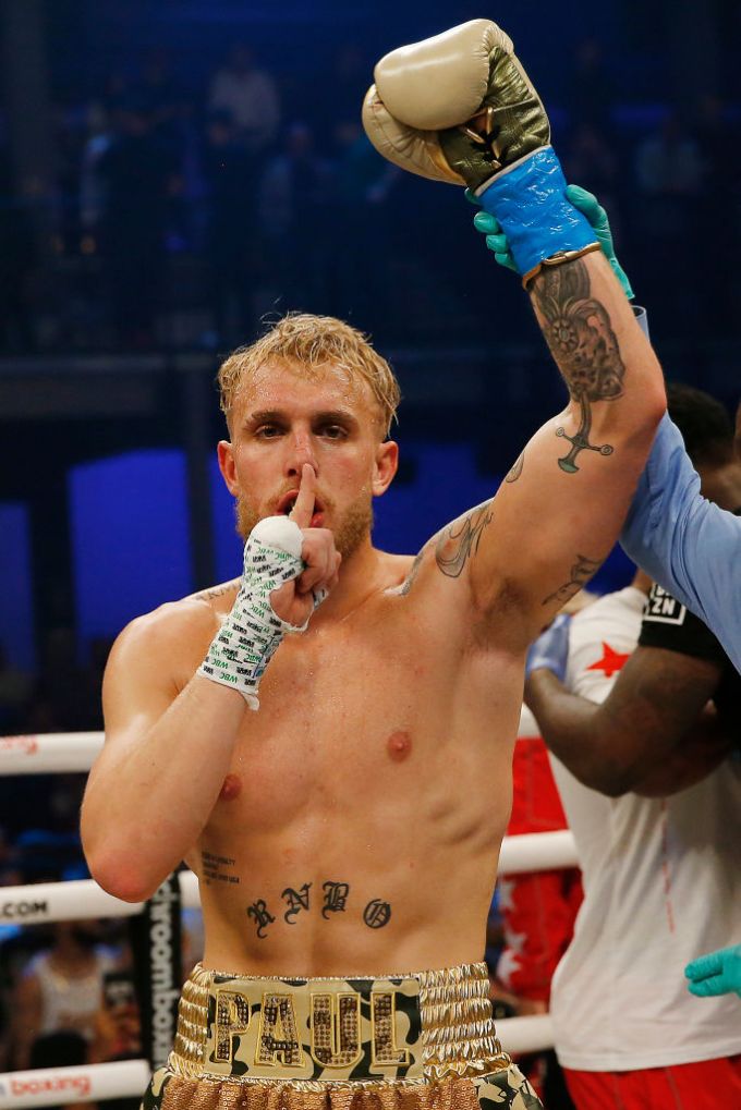 Jake Paul During A Boxing Match in Miami