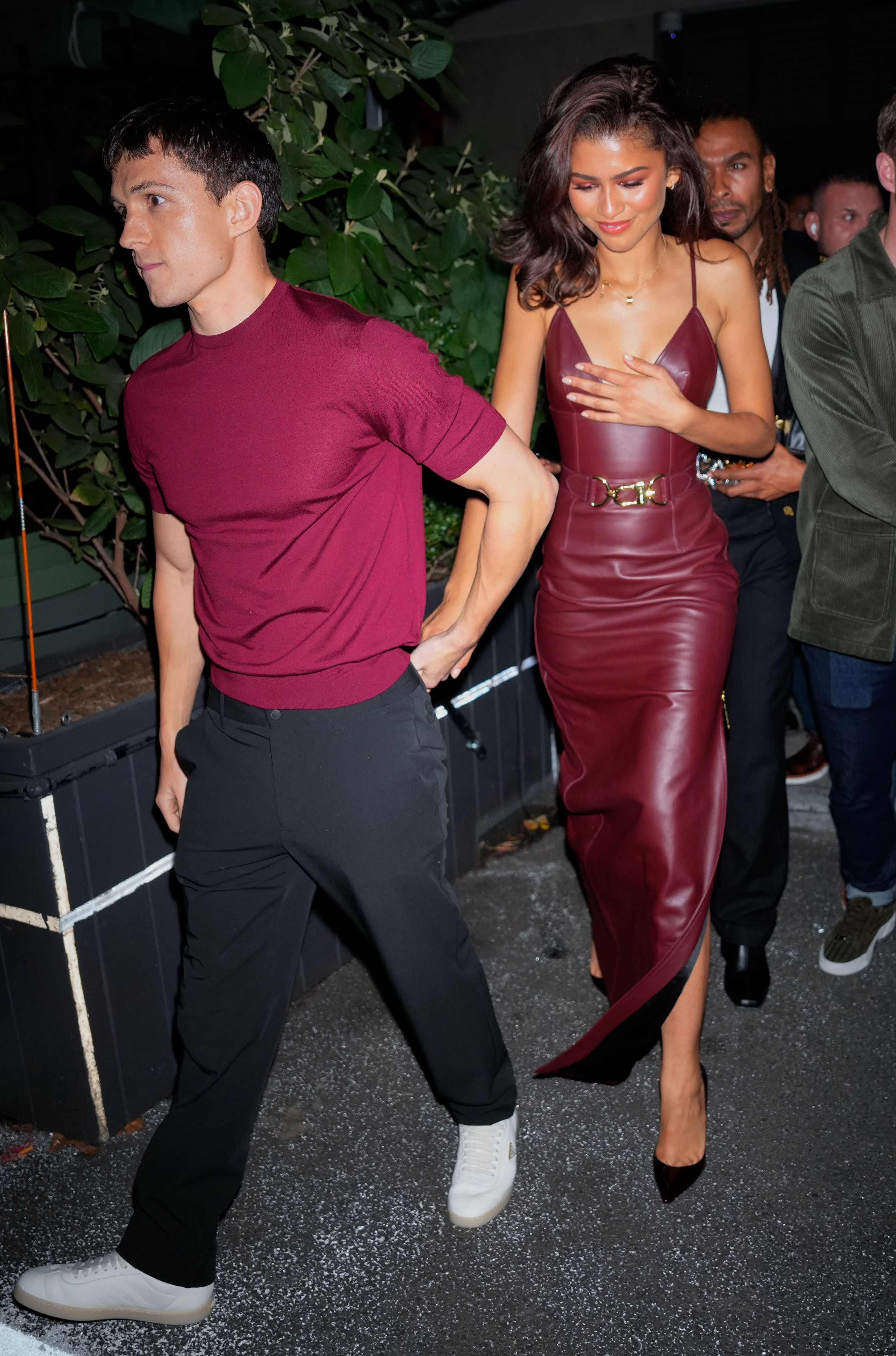 NEW YORK, NY - OCTOBER 24: Tom Holland and Zendaya are seen on October 24, 2024 in New York City. (Photo by XNY/Star Max/GC Images)