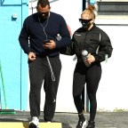 Jennifer Lopez and finance Alex Rodriguez workout at the gym the day after Christmas in Miami