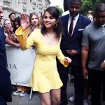 Selena Gomez seen leaving her hotel in London. 12 Jul 2022 Pictured: Selena Gomez. Photo credit: Raw Image LTD/MEGA TheMegaAgency.com +1 888 505 6342 (Mega Agency TagID: MEGA877214_002.jpg) [Photo via Mega Agency]