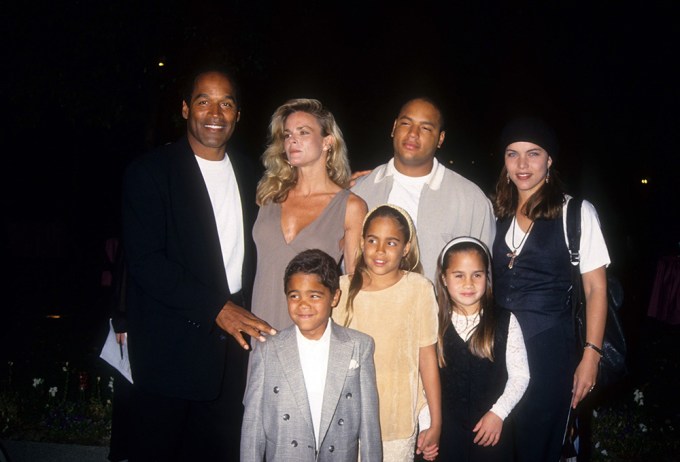 O.J. Simpson with his family