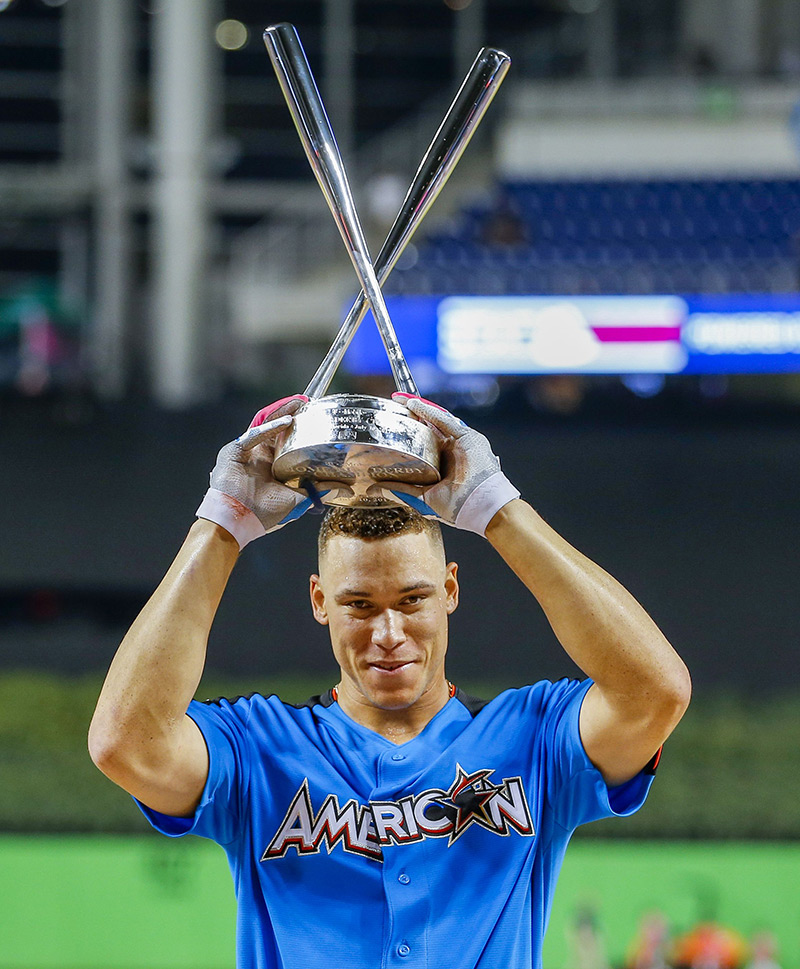 Aaron Judge Photos Of The Baseball Player & Home Run Derby Winner
