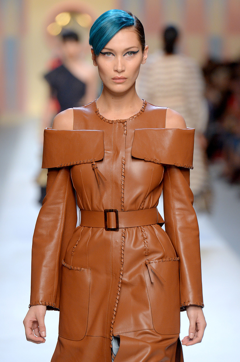 Bella Hadid on the catwalk
Fendi show, Runway, Spring Summer 2018, Milan Fashion Week, Italy - 21 Sep 2017