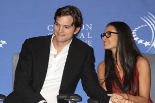 Ashton Kutcher and Demi Moore at the 'Real Men Don't Buy Girls' press conference
Clinton Global Initiative, New York, America - 23 Sep 2010
Clinton Global Initiative, "Real Men Don't Buy Girls" Press Conference, New York, America - 23 Sep 2010
