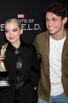 Dove Cameron, Thomas Doherty 'Agents of SHIELD' 100th Episode Celebration, Arrivals, Los Angeles, USA - 24 Feb 2018