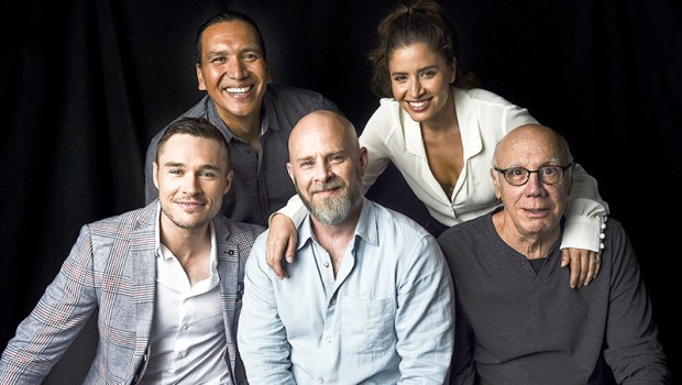 Michael Greyeyes, Mercedes Masohn, Sam Underwood, Dave Erickson and Dayton Callie from 'Fear the Walking Dead'
TVLine Portrait Studio, Day 1, Comic-Con International, San Diego, USA - 20 Jul 2017