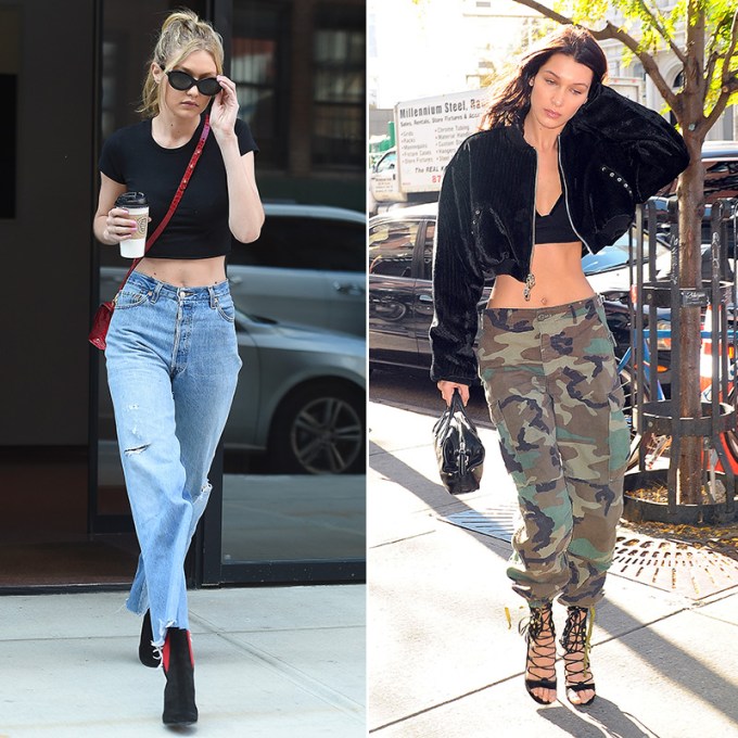 Bella & Gigi Hadid In Crop Tops: Photos Of Them Showing Off Abs ...