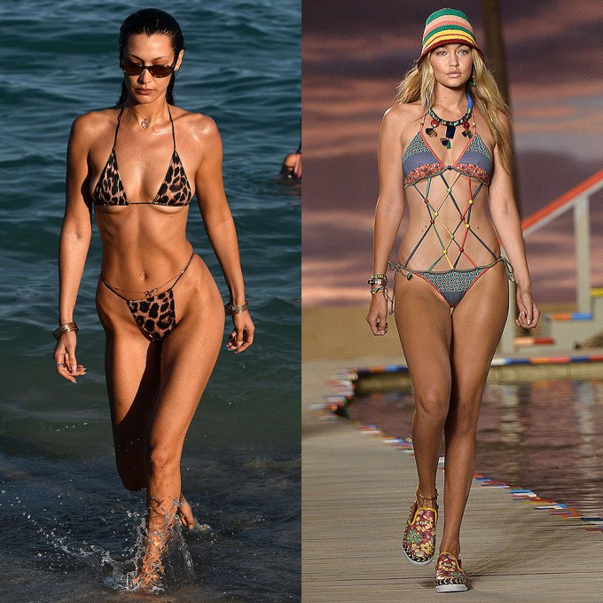 Gigi Hadid Vs. Bella Hadid Bikini Looks