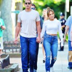 Jennifer Lopez and Alex Rodriguez are all smiles as they enjoyed a sunday stroll in the Hamptons