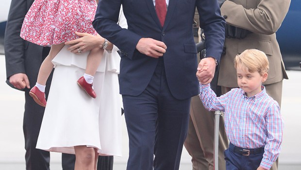 Prince William, Prince George, Catherine Duchess of Cambridge and Princess Charlotte arriving in Warsaw, Poland
Prince William and Catherine Duchess of Cambridge State visit to Poland - 17 Jul 2017