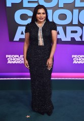 Mindy Kaling arrives at the People's Choice Awards, at the Barker Hangar in Santa Monica, Calif
2021 People's Choice Awards, Santa Monica, United States - 07 Dec 2021