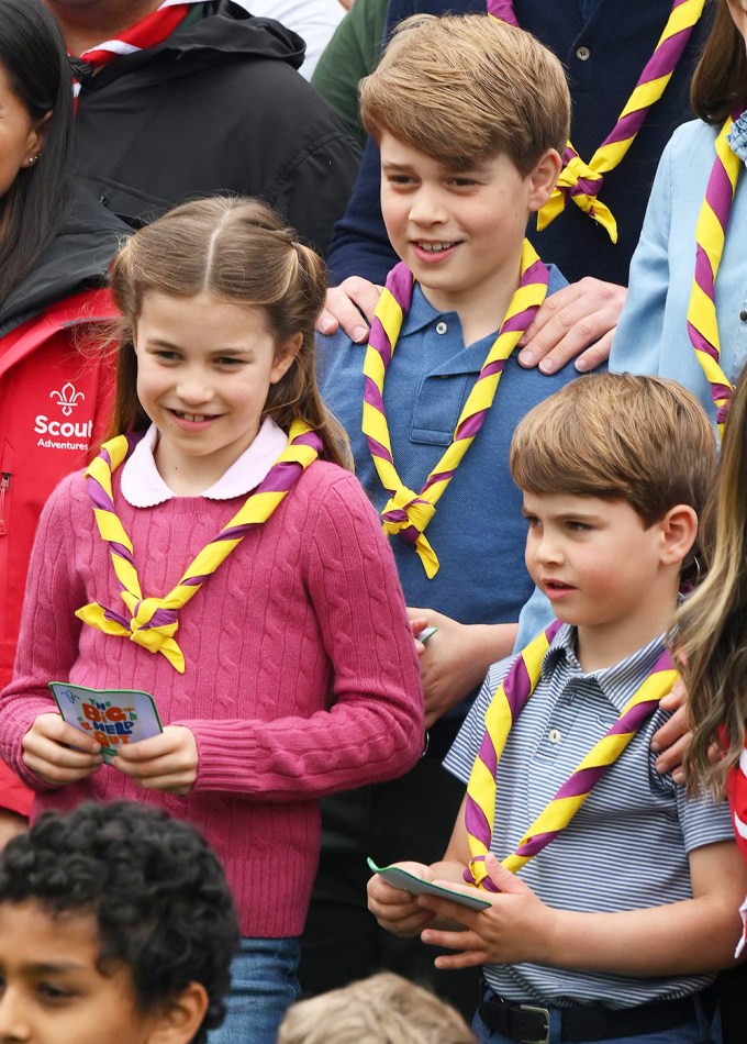 Princess Charlotte With Her Brothers At The Big Help Out