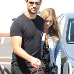 Billie Lourd with Taylor Lautner out and about, Los Angeles, USA - 23 Mar 2017