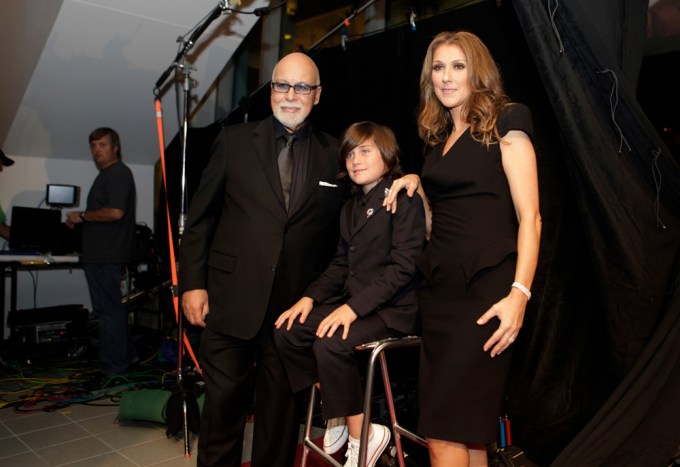 Celine Dion With Rene-Charles