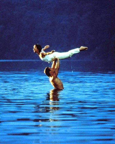 DIRTY DANCING, from top: Jennifer Grey, Patrick Swayze, 1987. ©Vestron/courtesy Everett Collection
