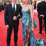 Nick Lachey and Vanessa Minnillo arrive at the 73rd Emmy Awards at the JW Marriott on at L.A. LIVE in Los Angeles
73rd Emmy Awards - Limo Drop Off, Los Angeles, United States - 19 Sep 2021