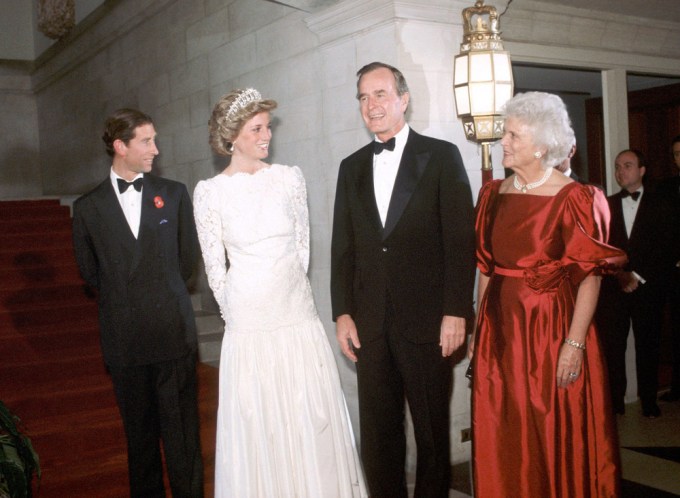 The Prince & Princess Of Wales Meet The Bushes