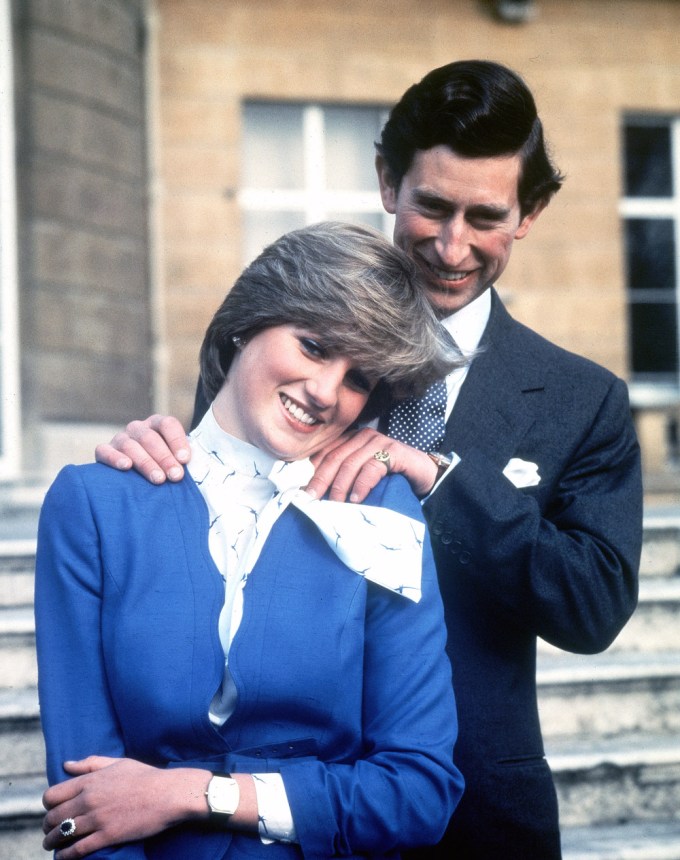 Lady Diana & Prince Charles Pose For Their Engagement Photos